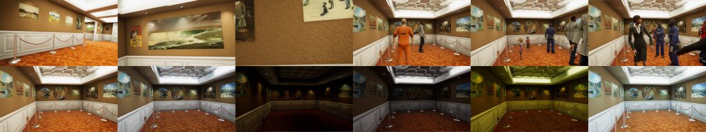 examples of variations of lighting and occlusion level