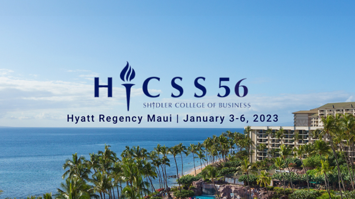 The Hawaii International Conference on System Sciences (HICSS) 2023